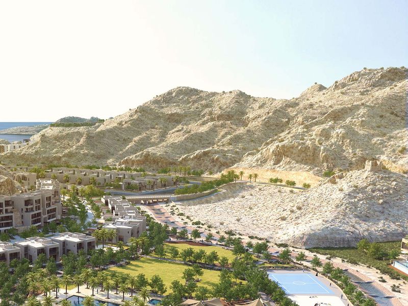 Luxury apartments in a coastal project